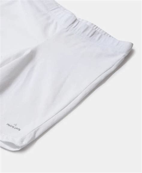 Buy Girl's Super Combed Cotton Elastane Stretch Shorties with Ultrasoft ...