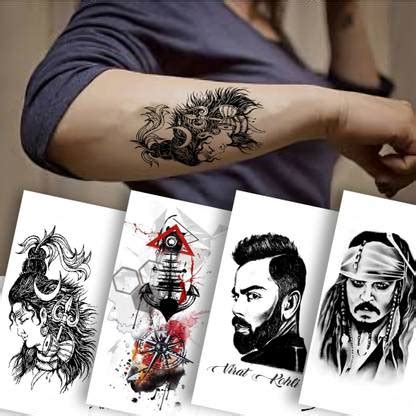 Vanvati Lord Shiva, Virat Kohli And Compass Temporary Tattoo Sticker ...