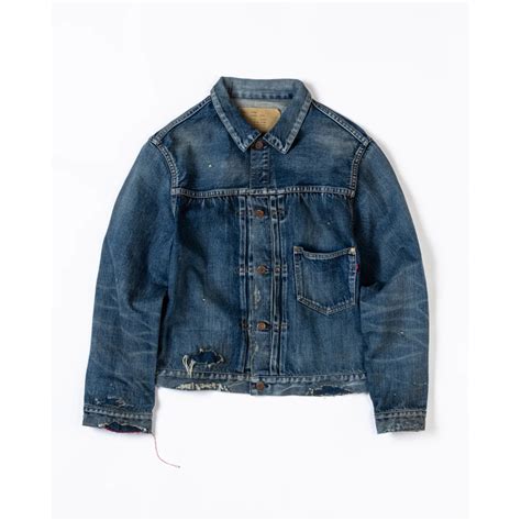 ANACHRONORM CONTEXT-005 FRONT TUCK DENIM REMAKED JACKET | MAROON WEBSTORE