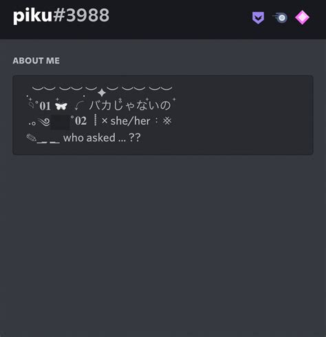 Discord Aesthetic Bio Template - Best Templates Resources