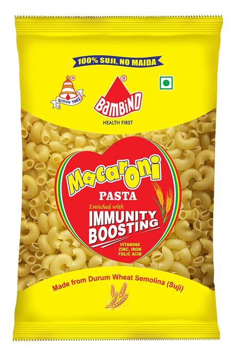 Bambino Vegetarian Pasta Macaroni Pep Drump wheat, 850 grams/ 900 grams ...