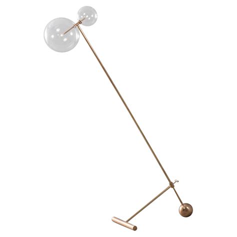 Elegant Contemporary Brass Cantilever Floor Lamp For Sale at 1stDibs ...