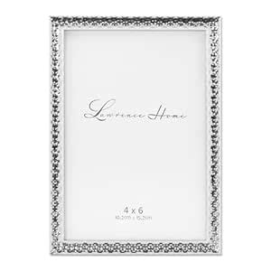 Lawrence Frames 713046 Metal with Hammer Effect, 4" x 6", Silver ...