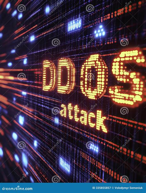 Understanding DDoS Attacks through Data Visualization in a Digital Environment at Night Stock ...
