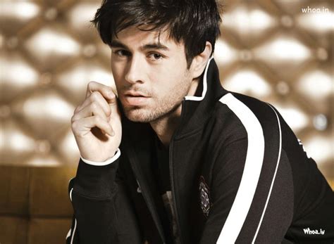 Enrique Iglesias Black Jacket With Face Closeup Photoshoot