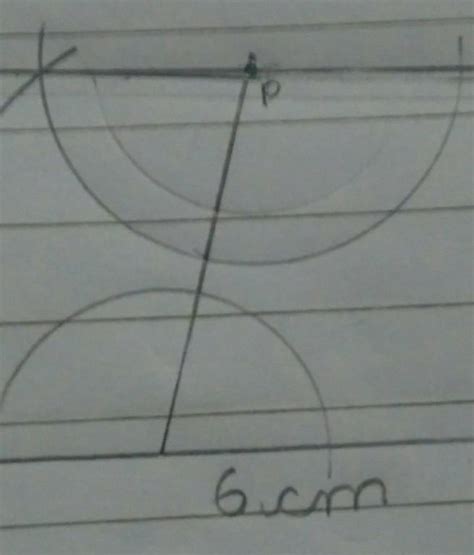 From a point P outside line segment a b =6cm 'construct a line PQ ...