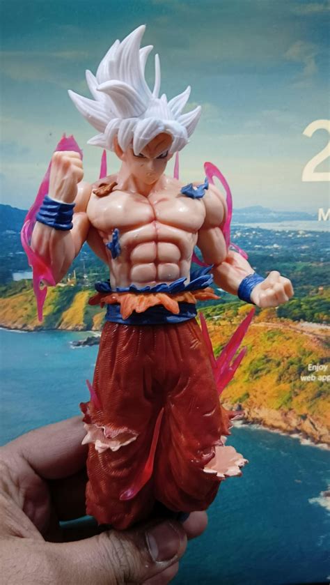 Goku Ultra Instinct Action Figure With Stand (20 Cm Height) - Dragon B ...