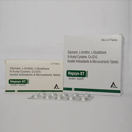 Hepzyn xt - Silymarin, L-Ornithin, L-GLutathione N-Acetyl Cysteine, Co ...
