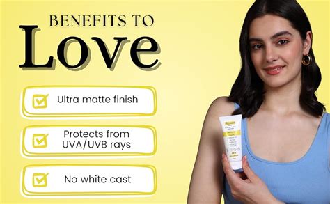 Renon SPF 50 PA+++ Matte Finish Sunscreen for oily Skin | Niacinamide ...