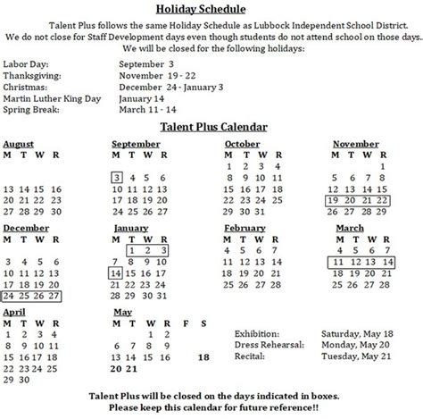 Lubbock Cooper Isd Calendar - Printable Holiday Crafts