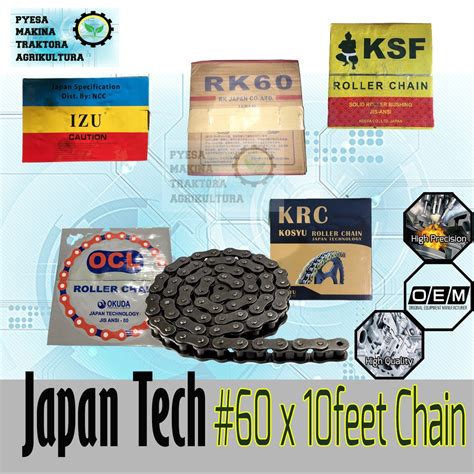 ROLLER CHAIN #80 #60 by 10 feet FOR TRANSMISSION/ KULIGLIG IZU OCL KRC ...