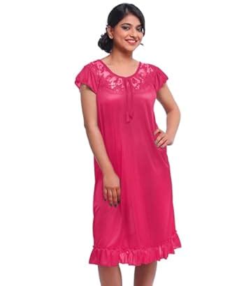 Buy Fasense Women Dressing Gown (Medium, Coral Pink) at Amazon.in