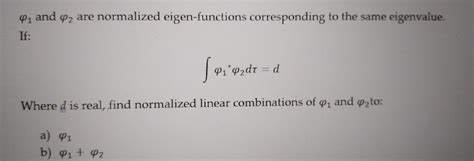Image result for Normalized Eigenfunction