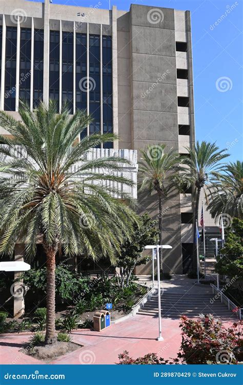 SANTA ANA, CALIFORNIA - 8 SEPT 2023: the Santa Ana City Hall Building ...