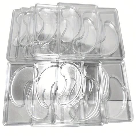 Eye Patch Mold DIY Under Eye Patches 12Pair Transparent Reusable Tray ...