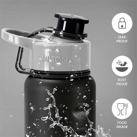 Buy Gripper Stainless Steel 750ML, 1L Water Bottle Online - Milton