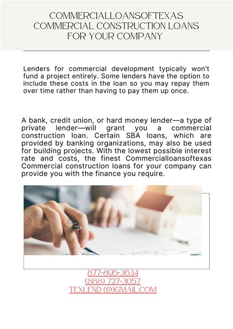 PPT - All about the Commercial Construction Loans PowerPoint ...