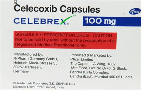 Celebrex 100 MG Capsule (10): Uses, Side Effects, Price & Dosage ...