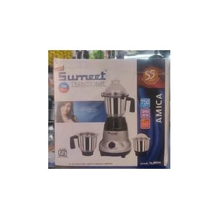 Buy Sumeet Tradtional 750W / 110V Mixer Grinder countertop, Blender, 3 ...