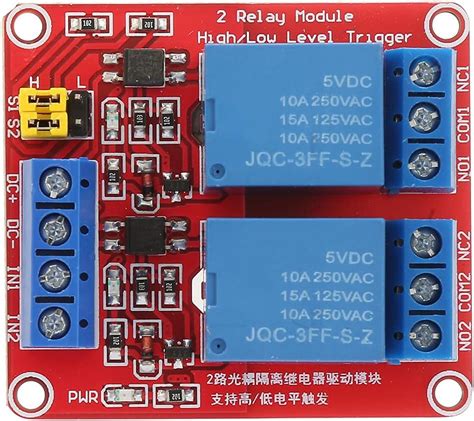 Pokerty 5V/12V 2 Channel Relay Module with Optocoupler India | Ubuy
