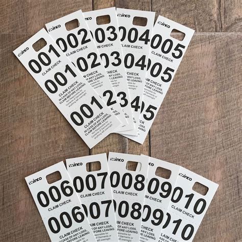 Image result for Plastic Coat Check Tags