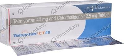 Telsartan Ct 40mg Strip Of 10 Tablets: Uses, Side Effects, Price ...