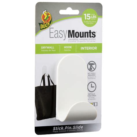 Duck EasyMounts White Interior Drywall J-Hook India | Ubuy