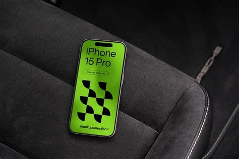 iPhone 15 Pro inside Car Mockup 03 - Mockup Selection