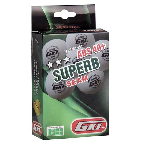 Buy Gki 3 Star Superb ABS 40+ Plastic Seam TT Balls | Genuine Product ...