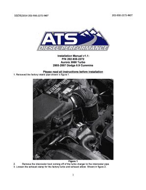 202-930-2272 Aurora 3000 Installation Instructions.pdf - ATS Diesel ...