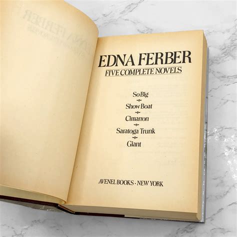 Five Complete Novels by Edna Ferber [HARDCOVER OMNIBUS] 1981 • Avenel