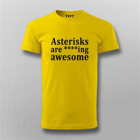 Asterisks are Awesome Funny Grammar T-shirt For Men - TEEZ.in