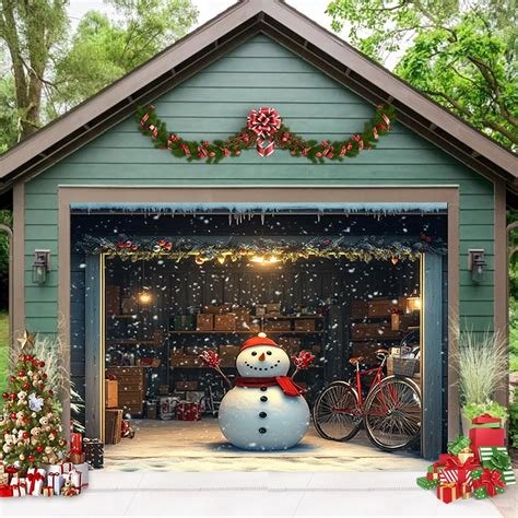 Christmas Garage Door Cover, Garage Buddy-Christmas Garage Door Banner ...
