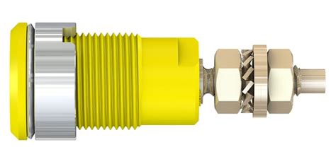 23.3020-24 Staubli | Staubli Yellow Female Banana Socket, 4 mm ...