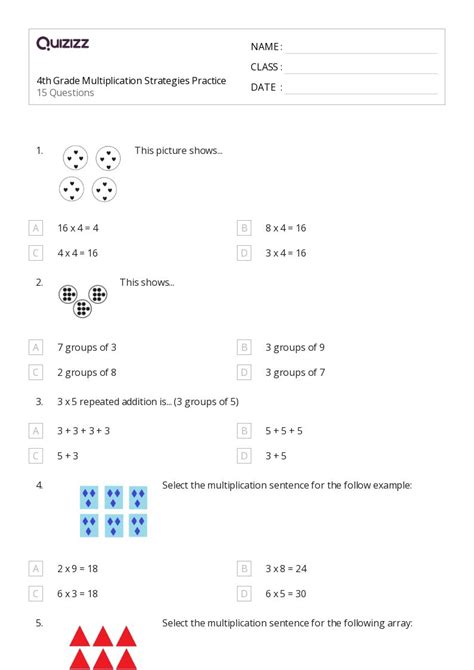 Image result for Multiplication 4th Class