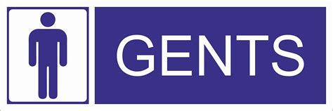 GENTS (WASHROOM) SIGN BOARD ON 5MM SUN BOARD : Amazon.in: Office Products