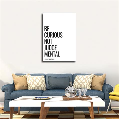 Póster artístico imprimible con texto en inglés Be Curious Not ...