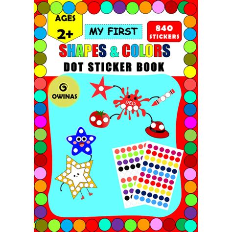 My First Shapes and Color Dot Sticker Book - (840 Dot Sticker) | Kids ...