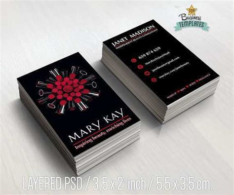 Mary Kay Business Card Template 的图像结果