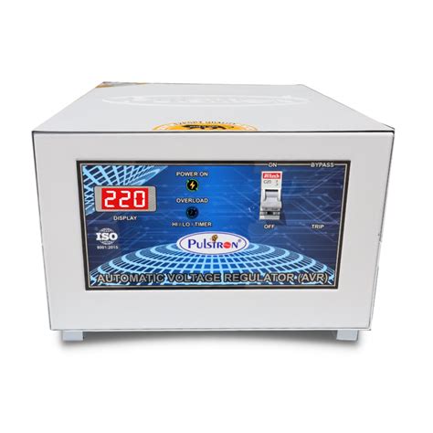 Pulstron ARMOUR-6 / 6Kva Single Phase Automatic Voltage Stabilizer for ...