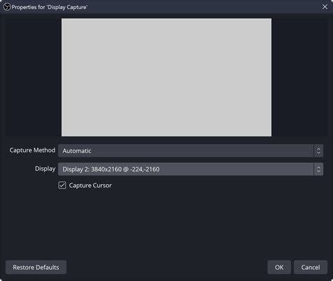 Image result for OBS Display Capture