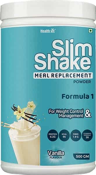Buy HEALTHVIT SLIM SHAKE POWDER FOR WEIGHT CONTROL & MANAGEMENT ...