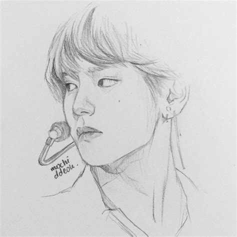 V Drawing Bts 20 Easy BTS Drawing Ideas 2022 – Cute KPOP Tutorials for Beginners | Do ...