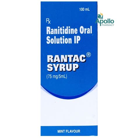 Rantac Mint Syrup 100 ml Price, Uses, Side Effects, Composition ...