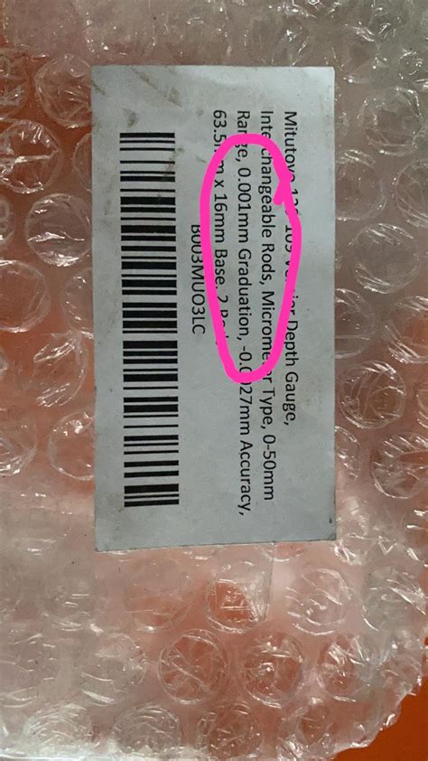 Mitutoyo 129-109 Vernier Depth Gauge, Interchangeable Rods, Micrometer ...