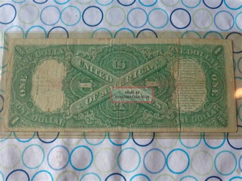 1917 One Dollar Bill Circulated Large Style