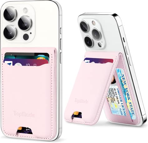 Amazon.com: TopMade Phone Card Holder, Premium Leather Phone Wallet ...