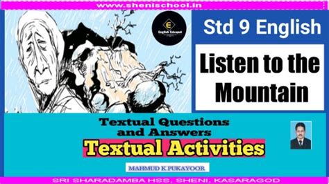 SHENIBLOG: STANDARD IX ENGLISH- LISTEN TO THE MOUNTAIN - EXPLANATION IN ...