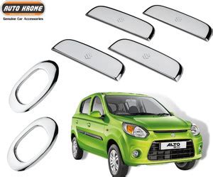 Auto Krome Alto 800 Combo of Side indicator cover & Chrome Door handle ...