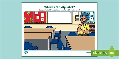 Where's the Alphabet? I Spy Activity